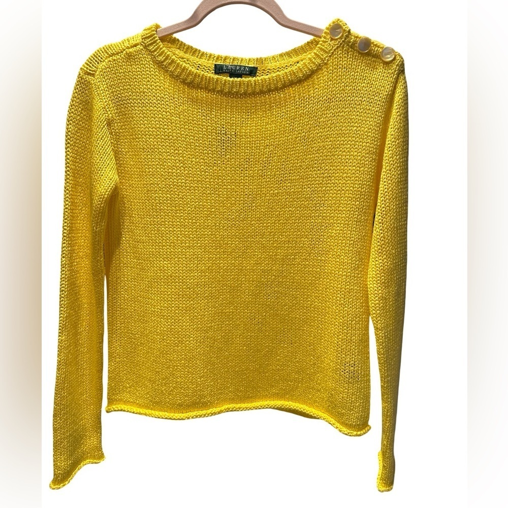Ralph Lauren Yellow Knit Xs - Picture 2 of 9